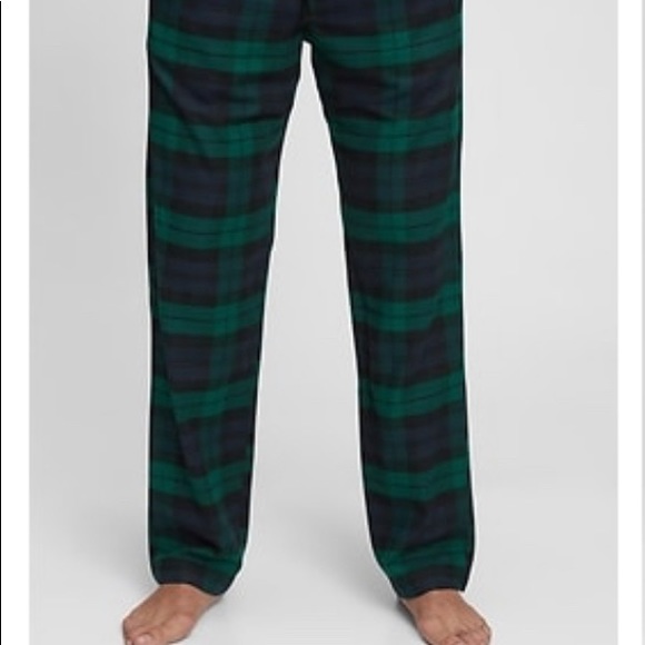 Family matching Gap Blackwatch Plaid PJ. Men’s  and dog. Will separate - Picture 2 of 4
